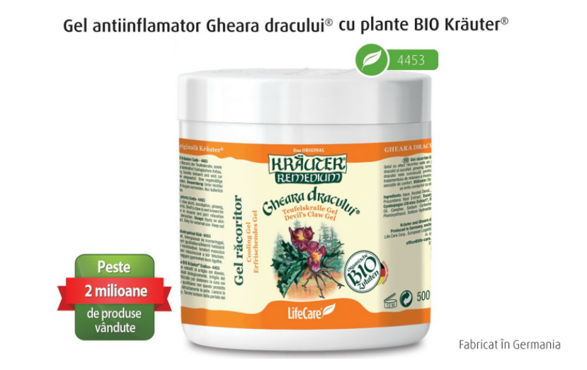 Gel gel antiinflamator Gheara Dracului