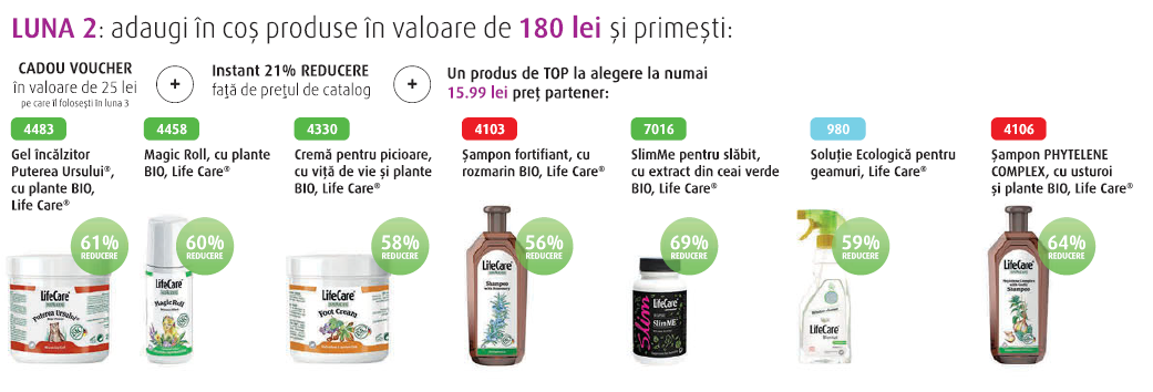programul de bun venit in life care - luna 2