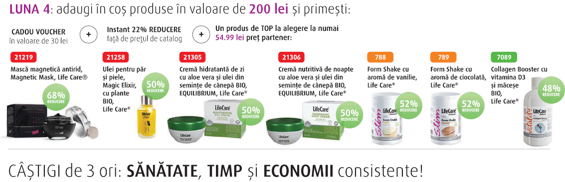 programul de bun venit in life care luna 4