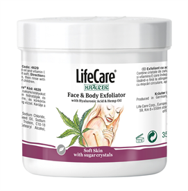 Exfoliant cu acid hialuronic si ulei de canepa, Life Care®