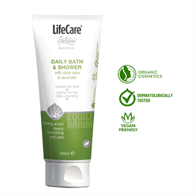 Gel de dus cu aloe vera si lavanda BIO, EQUILIBRIUM, Life Care