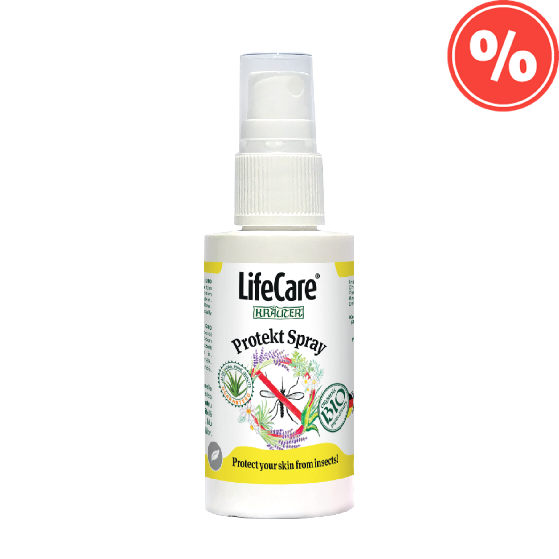 Spray anti insecte Protekt Spray, cu citronela si plante BIO, Life Care®