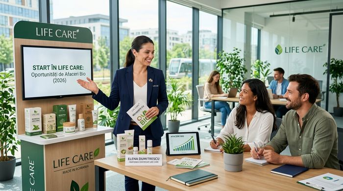Oportunități de afaceri Life Care 2026: produse bio și succes profesional.