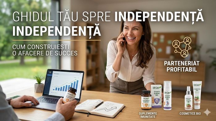 Ghid afacere Life Care, parteneriat profitabil, produse bio și antreprenoriat independent.