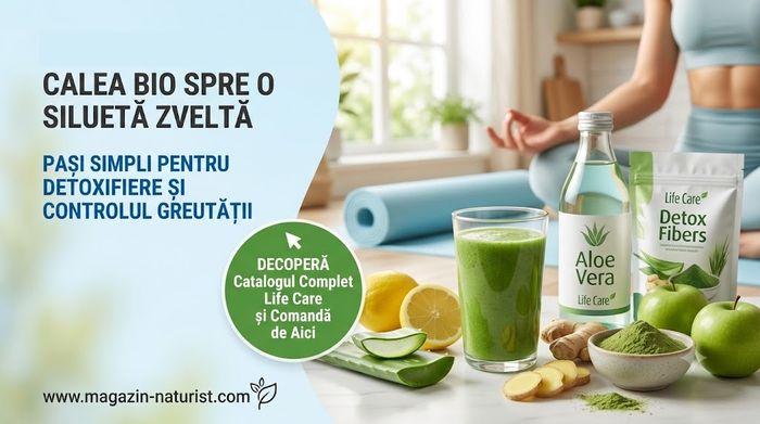 Cura de slabire si detoxifiere cu produse bio Life Care pentru controlul greutatii
