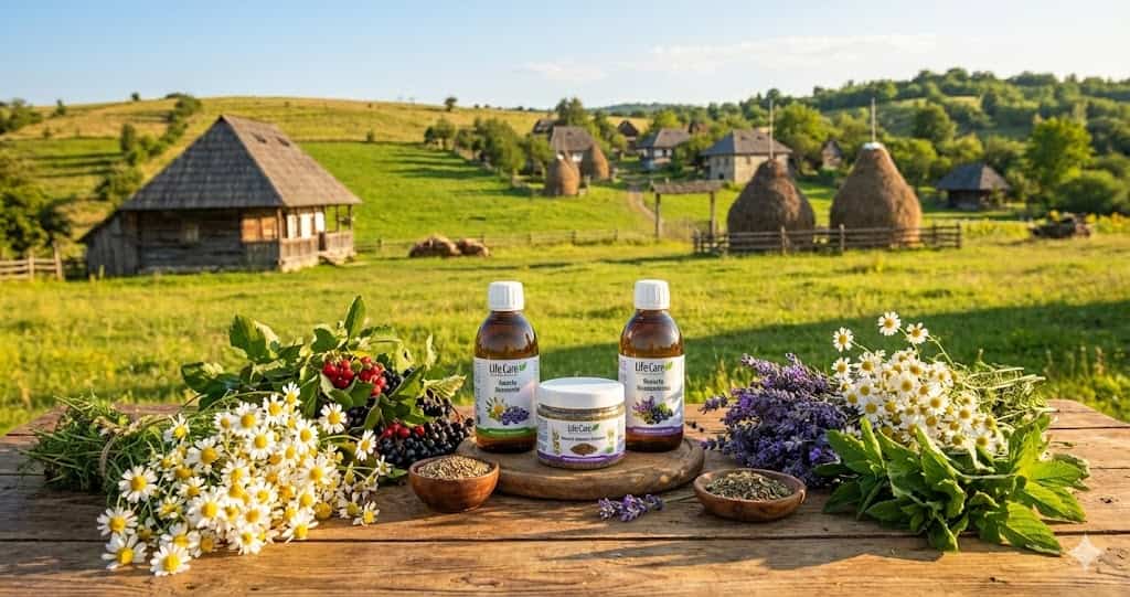 Life Care prima companie BIO românească - produse naturale în peisaj tradițional